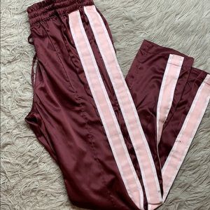 Abercrombie & Fitch Women’s maroon silk pants